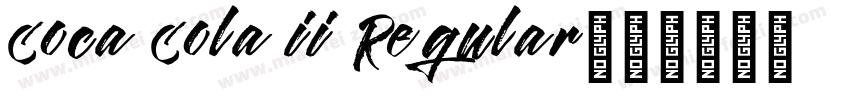 Coca Cola ii Regular字体转换